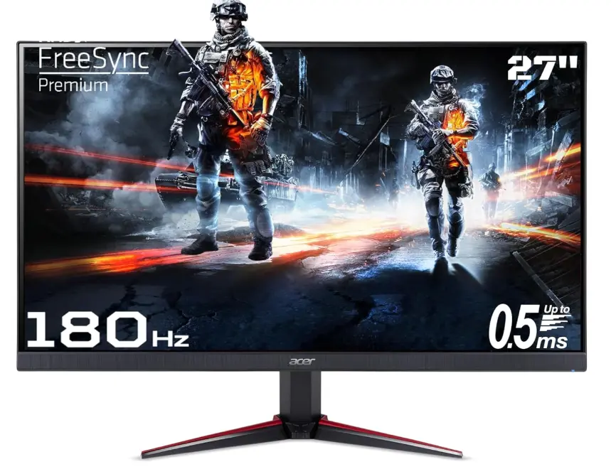 Acer Nitro VG270 M3 27 Inch Full HD Monitor with LED Backlight IPS Gaming I 0.5 Ms Response I 180Hz Refresh Rate I SRGB 99%, HDR 10 I 2xHDMI, 1xDP I Stereo Speakers I AMD Radeon Free Sync (Black)